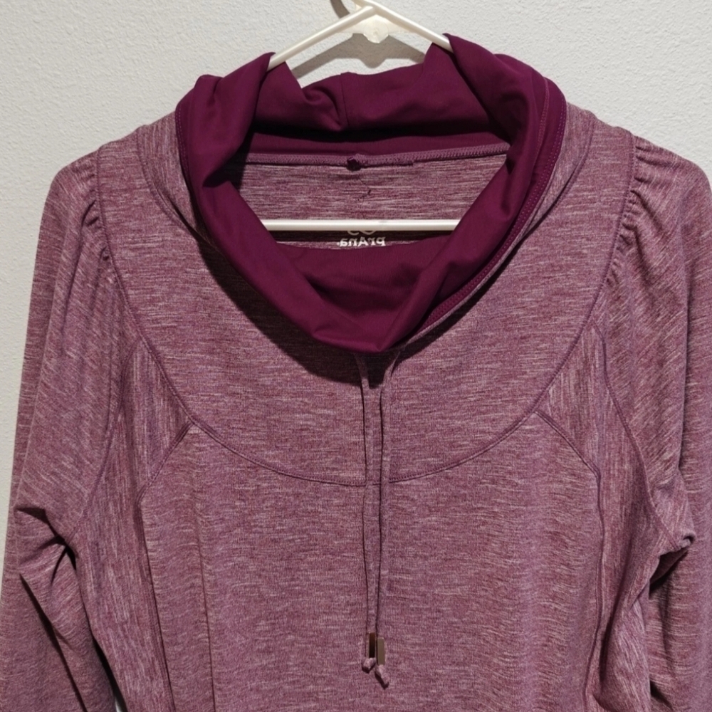 Prana Jacket XL Cowl Neck Pullover Ember Purple Hoodie Sweater - Picture 3 of 6